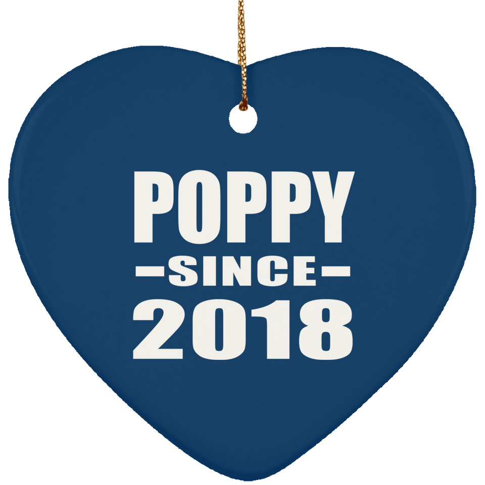 Poppy Since 2018 - Heart Ornament