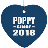 Poppy Since 2018 - Heart Ornament