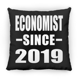 Economist Since 2019 - Throw Pillow Black