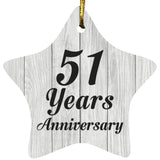 51st Anniversary 51 Years Anniversary - Star Ornament F