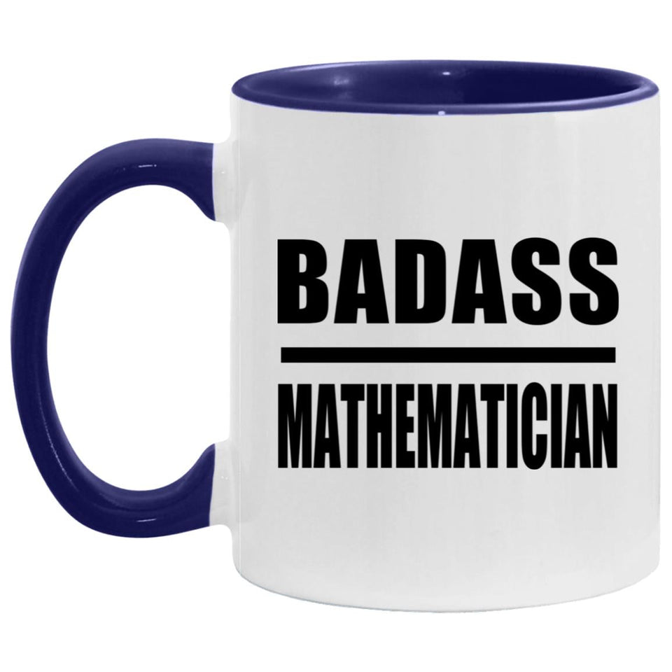 Badass Mathematician - 11oz Accent Mug Purple