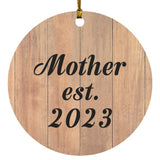 Mother Established EST. 2023 - Circle Ornament C