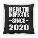 Health Inspector Since 2020 - Throw Pillow Black