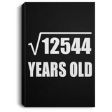 112th Birthday Square Root of 12544 Years Old - Canvas Portrait