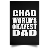 Chad World's Okayest Dad - Poster Portrait