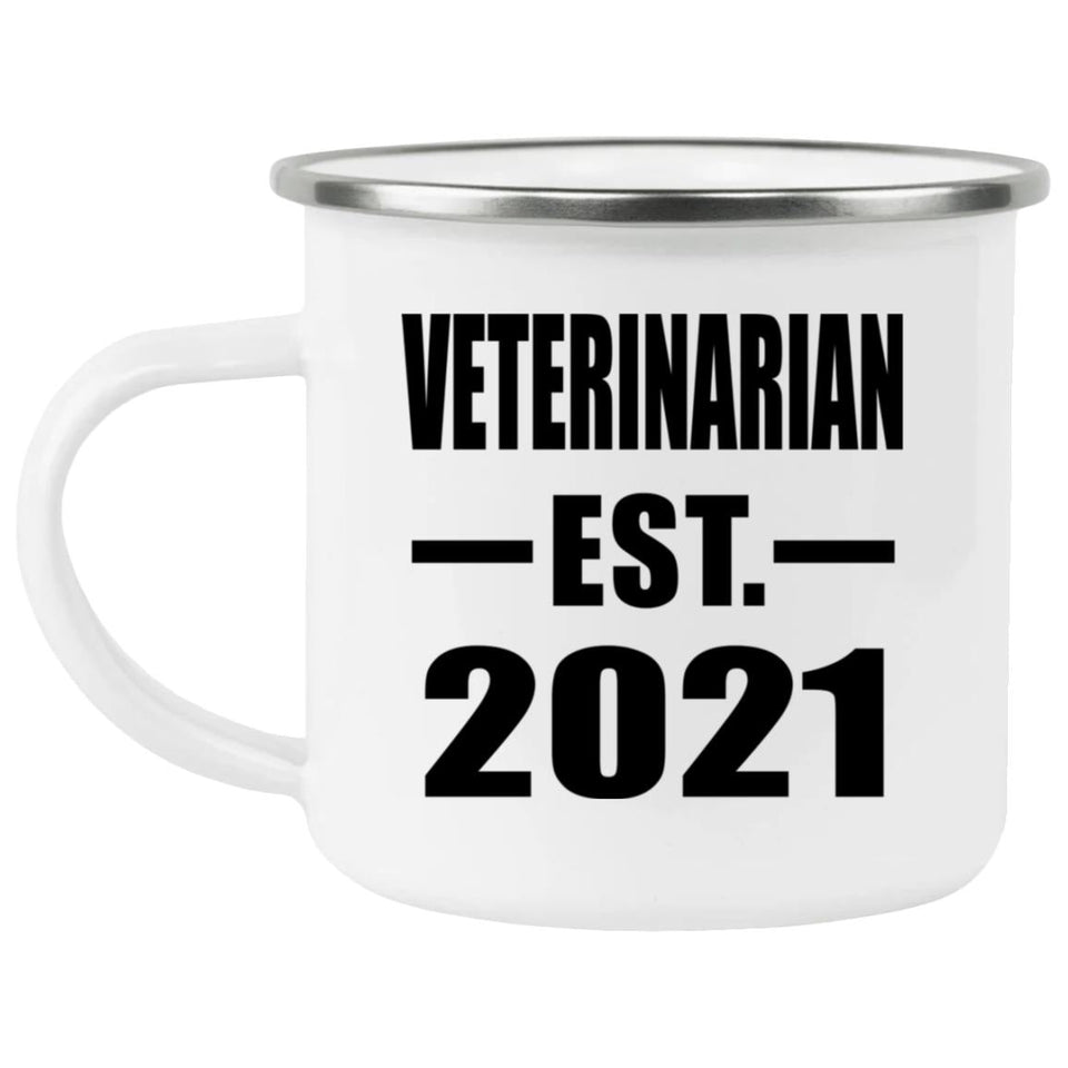 Veterinarian Established EST. 2021 - 12oz Camping Mug