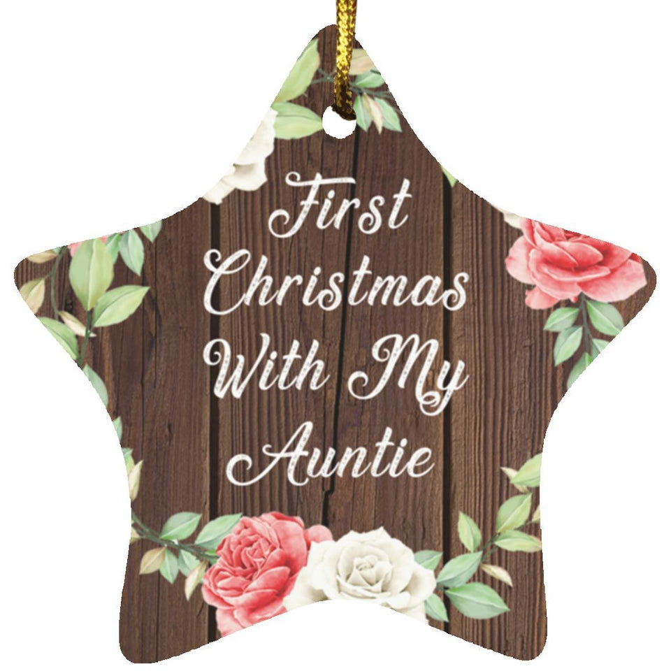 First Christmas With My Auntie - Star Ornament A