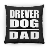Drever Dog Dad - Throw Pillow Black