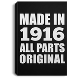 108th Birthday Made in 1916 All Parts Original - Canvas Portrait