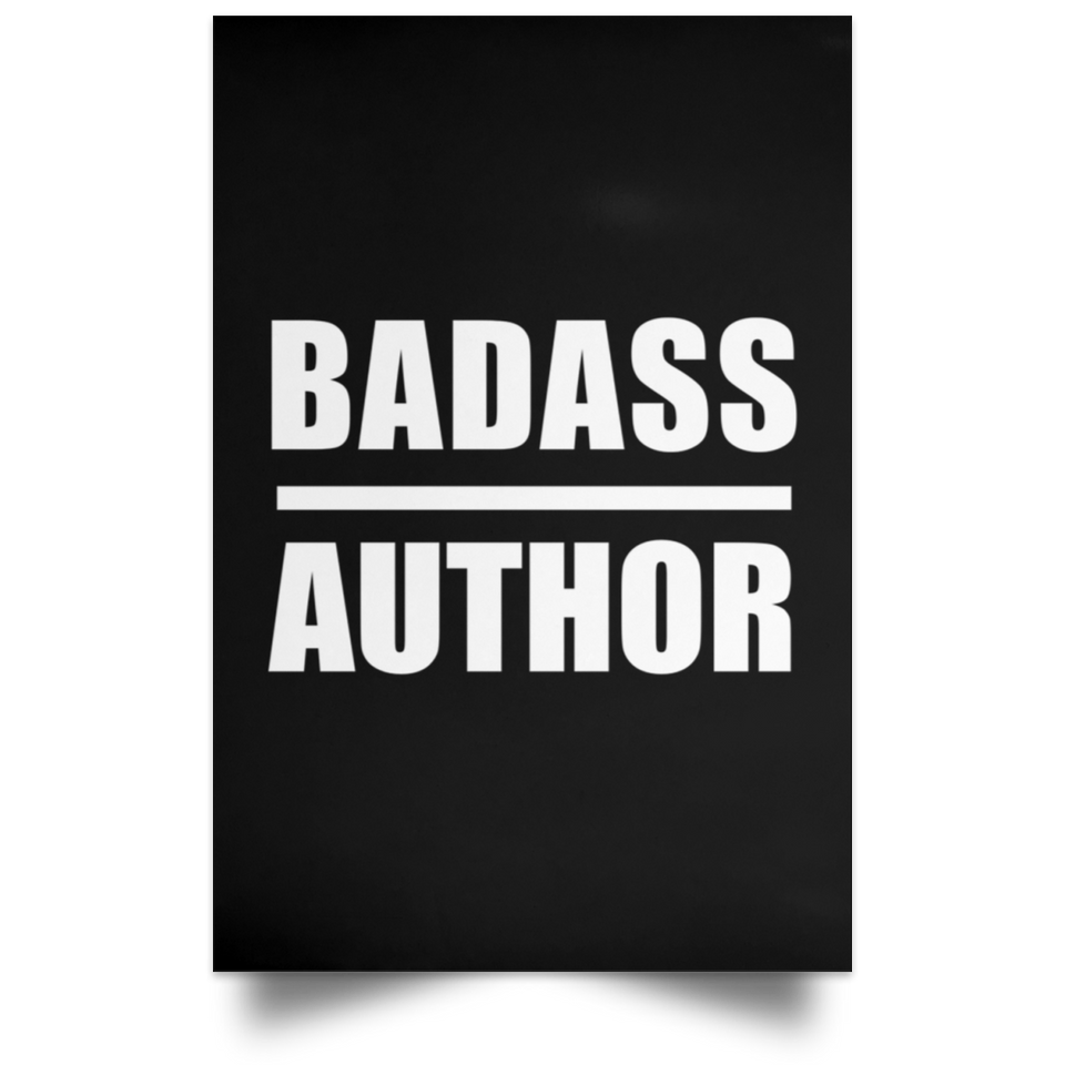 Badass Author - Poster Portrait
