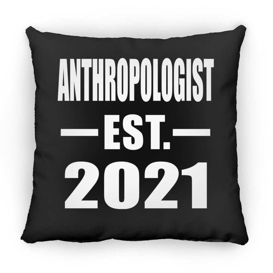 Anthropologist Established EST. 2021 - Throw Pillow Black