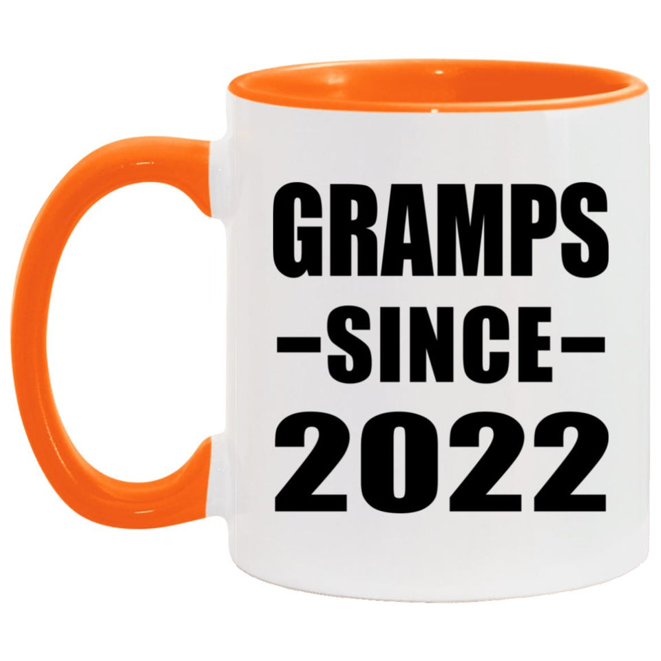 Gramps Since 2022 - 11oz Accent Mug Orange