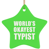 World's Okayest Typist - Star Ornament