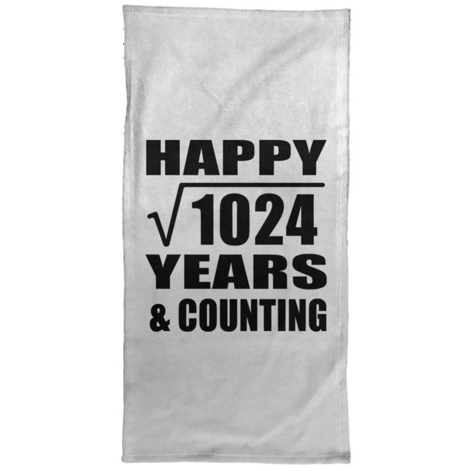 Happy 32nd Anniversary Square Root of 1024 Years & Counting - Hand Towel