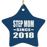 Step Mom Since 2018 - Star Ornament