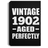 122nd Birthday Vintage 1902 Aged Perfectly - Canvas Portrait