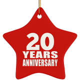 20th Anniversary 20 Years - Star Ornament