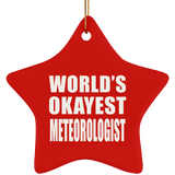World's Okayest Meteorologist - Star Ornament