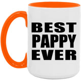 Best Pappy Ever - 15oz Accent Mug Orange