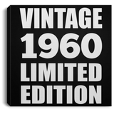 64th Birthday Vintage 1960 Limited Edition - Canvas Square