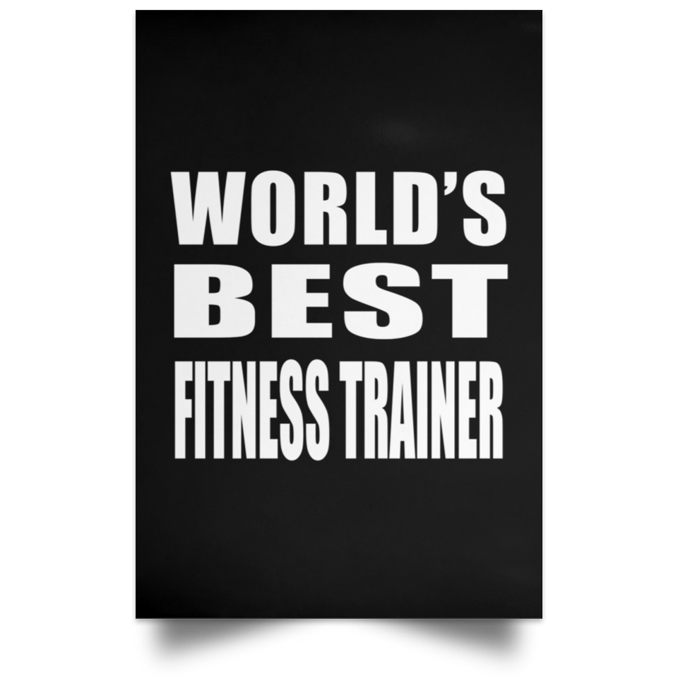 World's Best Fitness Trainer - Poster Portrait