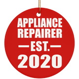 Appliance Repairer Established EST. 2020 - Circle Ornament