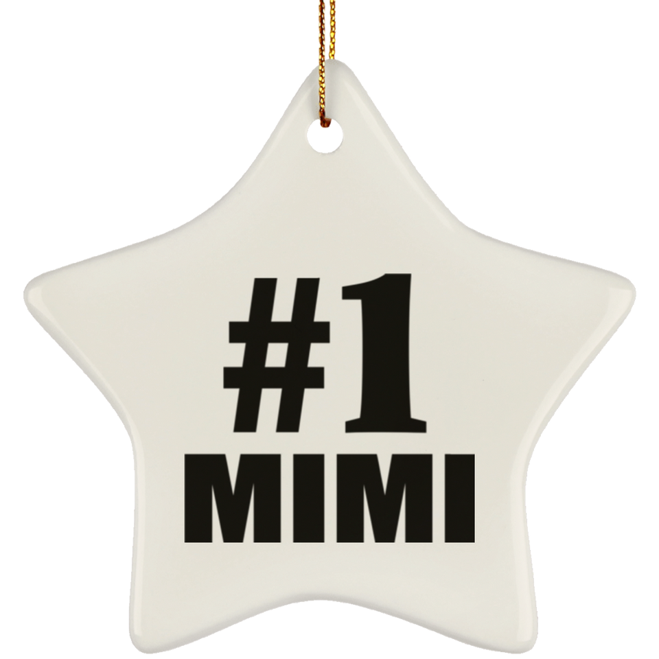 Number One #1 Mimi - Star Ornament