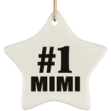 Number One #1 Mimi - Star Ornament