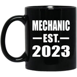 Mechanic Established EST. 2023 - 11oz Coffee Mug Black