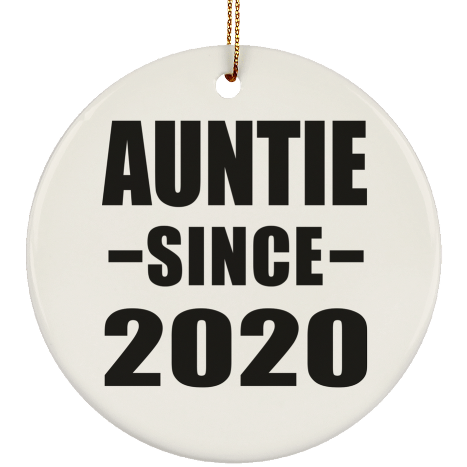 Auntie Since 2020 - Circle Ornament