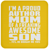 Proud Author Mom Of Awesome Son - Drink Coaster