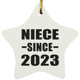 Niece Since 2023 - Star Ornament