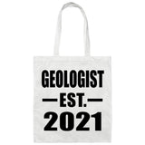 Geologist Established EST. 2021 - Tote Bag White
