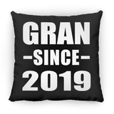 Gran Since 2019 - Throw Pillow Black