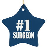 Number One #1 Surgeon - Star Ornament