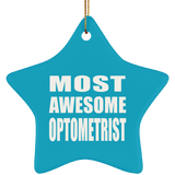 Most Awesome Optometrist - Star Ornament