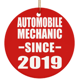 Automobile Mechanic Since 2019 - Circle Ornament