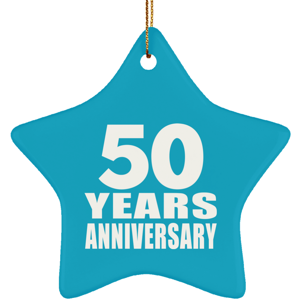 50th Anniversary 50 Years - Star Ornament