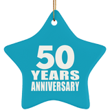 50th Anniversary 50 Years - Star Ornament