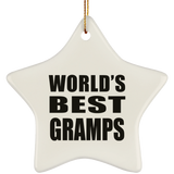 World's Best Gramps - Star Ornament