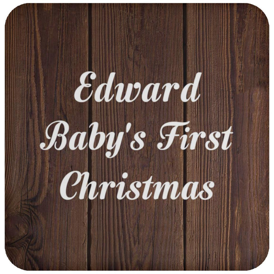 Edward Baby's First Christmas - Drink Coaster D