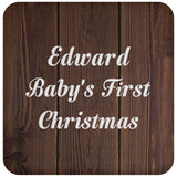 Edward Baby's First Christmas - Drink Coaster D