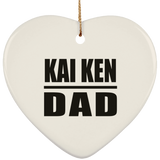 Kai Ken Dad - Heart Ornament
