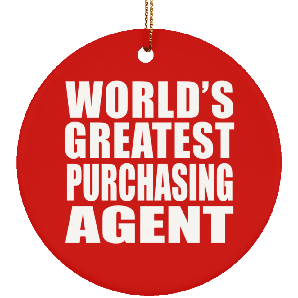 World's Greatest Purchasing Agent - Circle Ornament