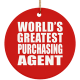 World's Greatest Purchasing Agent - Circle Ornament