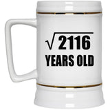 46th Birthday Square Root of 2116 Years Old - Beer Stein