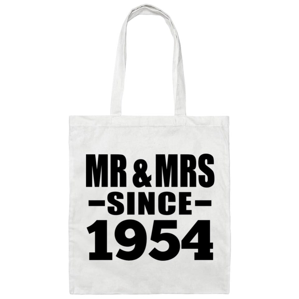 70th Anniversary Mr & Mrs Since 1954 - Tote Bag White