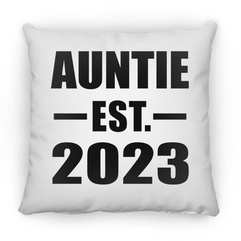 Auntie Established EST. 2023 - Throw Pillow