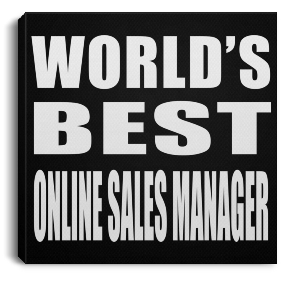 World's Best Online Sales Manager - Canvas Square