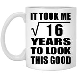 4th Birthday Took Square Root of 16 Years To Look Good - 11oz Coffee Mug